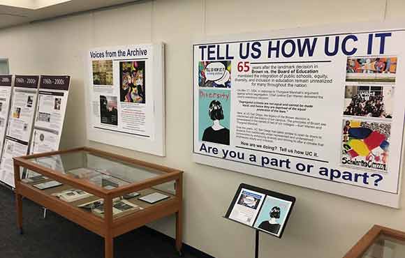 Photo of "Tell Us How UC It" physical exhibit