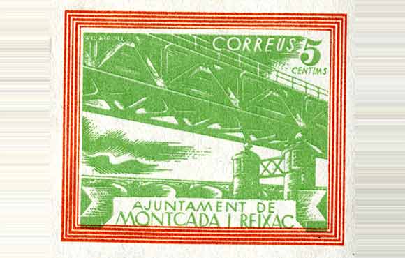 Photo of a Spanish Civil War stamp